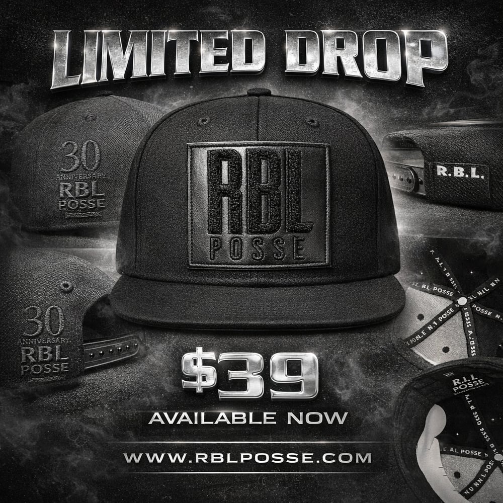 Image of RBL Posse Leather Logo Snapback
