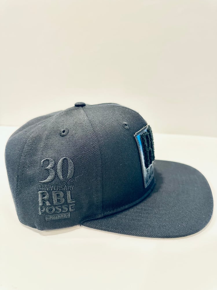 Image of RBL Posse Leather Logo Snapback