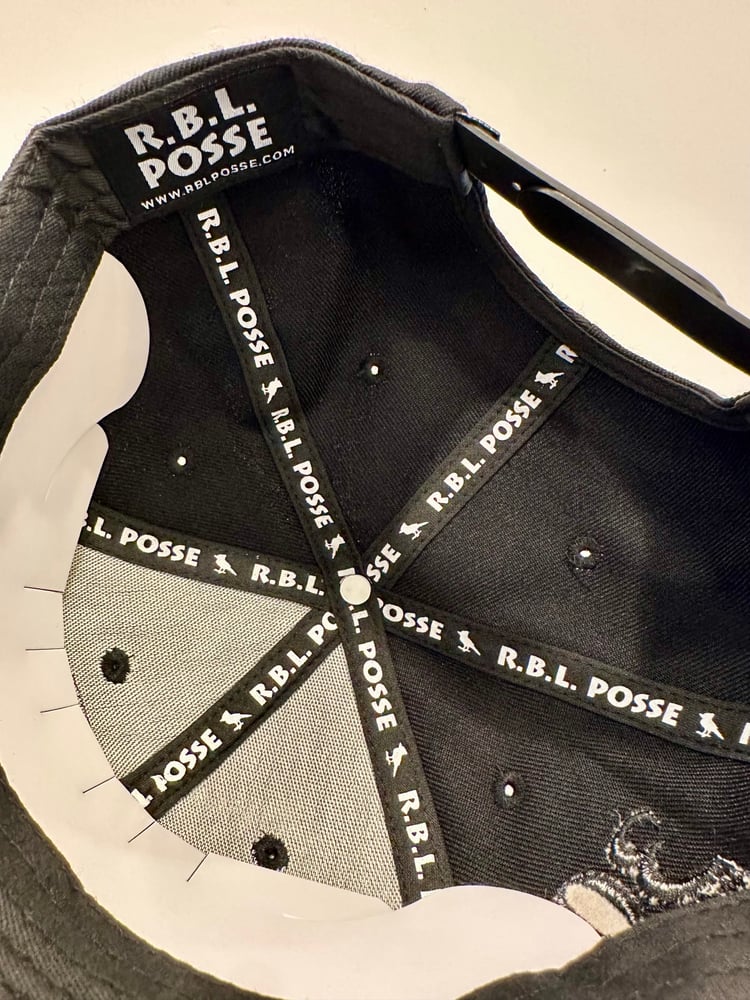 Image of RBL Posse Leather Logo Snapback