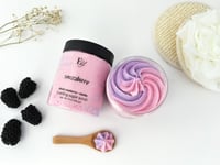 Image 5 of Snozzberry | Black Raspberry Vanilla Foaming Sugar Scrub and Whipped Soap 