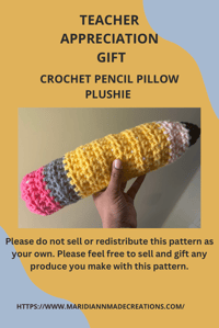 Pencil pillow plushie 