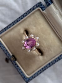 Image 5 of Rosette Pink Sapphire Ring