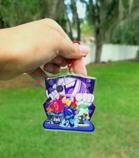 Image 3 of Deltarune Group Chapter 3 & 4:   3" Glitter Epoxy Charm