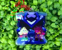 Image 2 of Deltarune Group Chapter 3 & 4:   3" Glitter Epoxy Charm