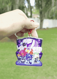 Image 5 of Deltarune Group Chapter 3 & 4:   3" Glitter Epoxy Charm