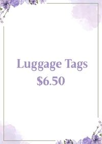 Luggage Tag Beaded