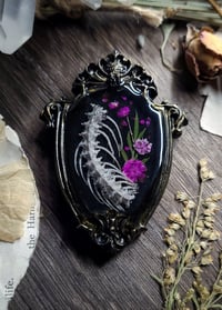 Image 3 of Snake Spine and Floral Mini Wall Frame