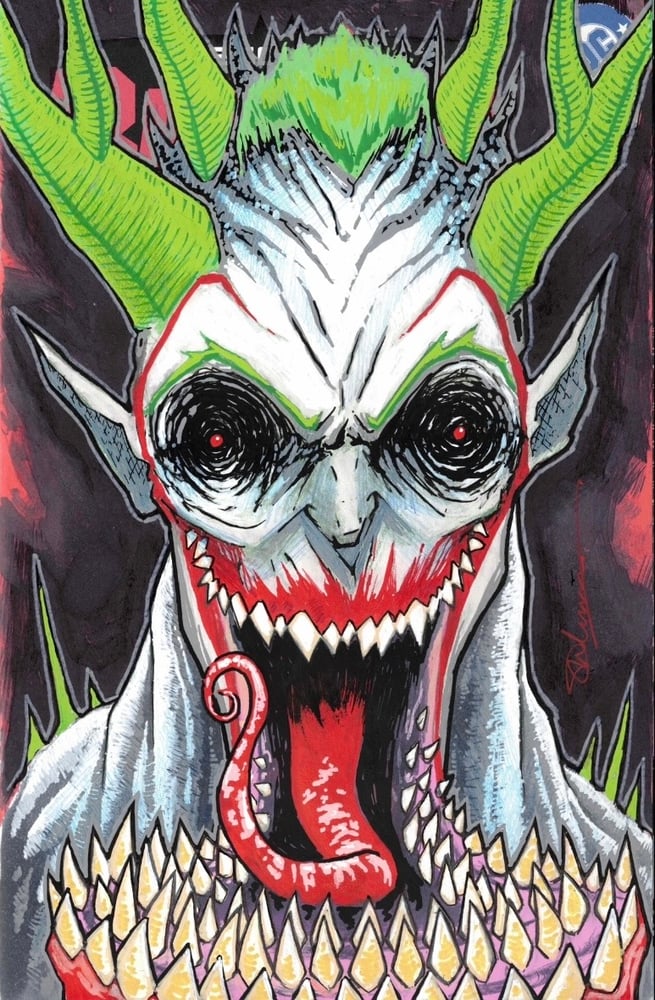 Image of Absolute Joker Original on Absolute Batman 13 Blank