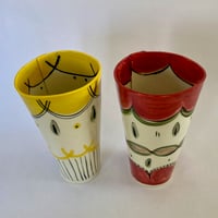 Image 4 of  Large vases yellow and pink