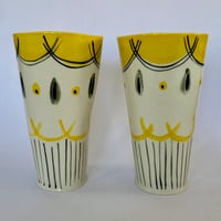 Image 2 of  Large vases yellow and pink