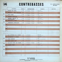Image 2 of Guy Pedersen ‎– Contrebasses (Tele Music – TM 3014 - France - 1970)