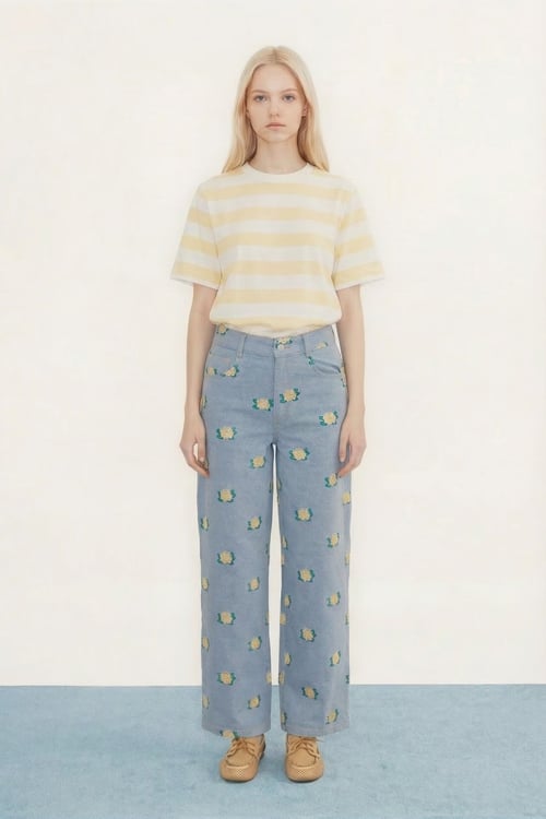 Image of 1-Camiseta Mellow Yellow stripes tee