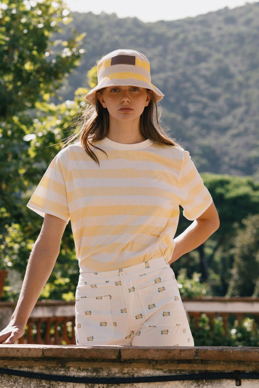 Image of 1-Camiseta Mellow Yellow stripes tee