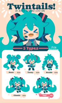 Image 2 of Twintails! Acrylic Charms