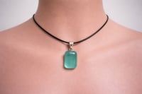 Aqua Stone Pendant necklace