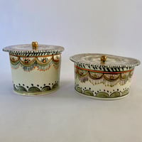 Image 2 of Pots with a lids x2 designs