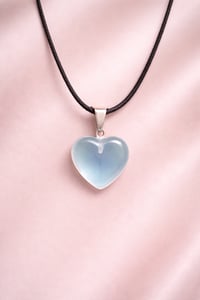 Blue Heart Pendant Necklace