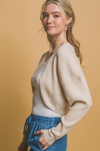 Willow Soft Knit Cropped Bolero