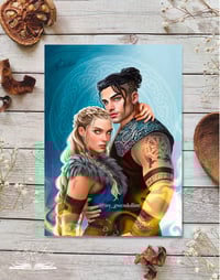 Image 1 of "Съдба изписана с кръв" Фрея и Бьорн - принт / овърлей 