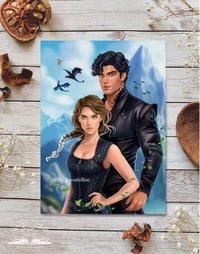 Image 1 of "Четвърто крило" Вайълет и Зейдън - принт / овърлей