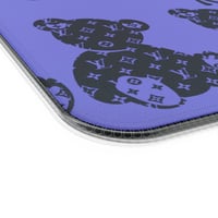 Image 3 of LED Wireless Charging Gaming Mouse Pad — 'Rest Here' Purple Teddy Bear Design