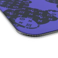 Image 9 of LED Wireless Charging Gaming Mouse Pad — 'Rest Here' Purple Teddy Bear Design