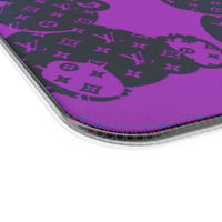 Image 15 of LED Wireless Charging Gaming Mouse Pad — 'Rest Here' Purple Teddy Bear Design