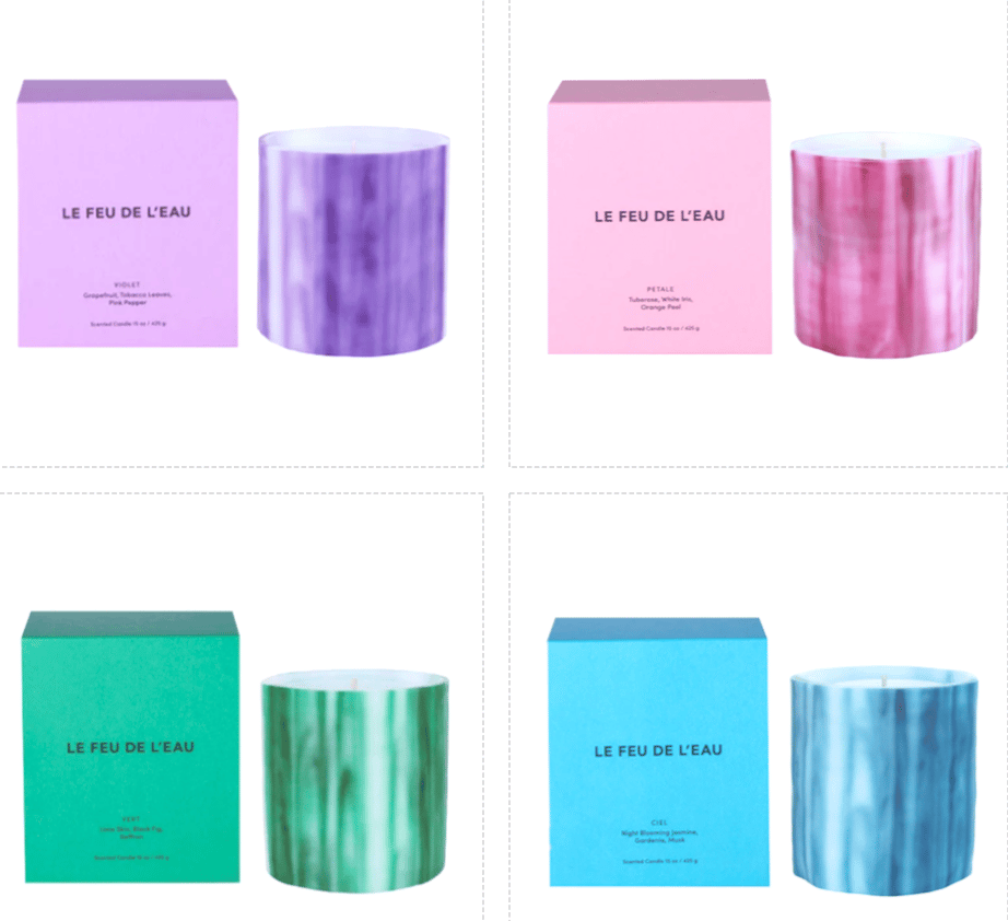 Le Feu de L'eau Wax Candles - Back in Stock! - Image 1 of 5