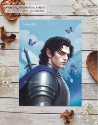 Image 2 of Kingfisher  fan art print / page overlay / bookmark  