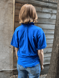 Image 1 of Dart Waist Polo Royal Blue 