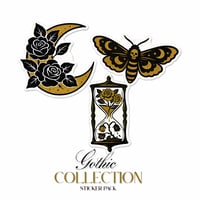 Image 2 of Gothic Collection Sticker Pack – Vinyl Die Cut Matte Stickers