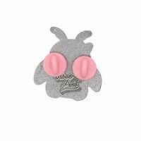 Image 5 of Kawaii Mothman Enamel Pin | Cute Goth Cryptid Pin