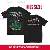 Image 3 of Maryland Deathfest XXI (2026) Black T-shirt Design #4 (pre-order)