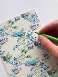 Image 1 of Set of 3 Patterned A5 Notebooks 