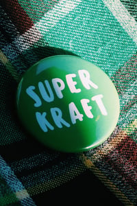 Image 4 of Button SUPERKRAFT - 37 mm  / Grün-Weiss