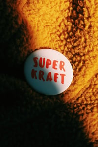 Image 5 of Button SUPERKRAFT - Textile 44 mm  / Weiss-Rot