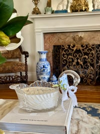 Image 1 of Godinger Lead Crystal Swan Inspired by Baccarat Rouge No 540 Wooden Wick Soy Candle