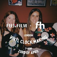 Image 1 of Fujifilm x Fellow Humans Vinyl Clock Making, 23rd of April, 7-9pm, London