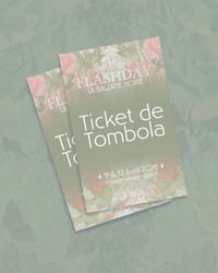 Ticket de tombola - Événement du 11/12 avril 2026