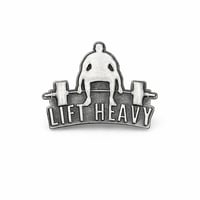 Image 1 of Lift Heavy Enamel Pin – Strength Gym Badge for Lifters