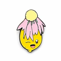 Image 1 of Daisy Lemon Enamel Pin – Cute Kawaii Fruit Pin