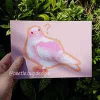 Image 1 of Pink Pigeon Print