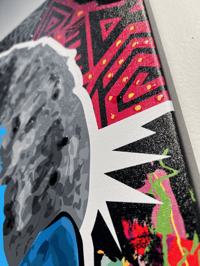 Image 3 of Original Artwork - "United?" Nelson Mandela