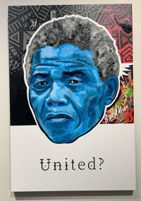 Image 1 of Original Artwork - "United?" Nelson Mandela