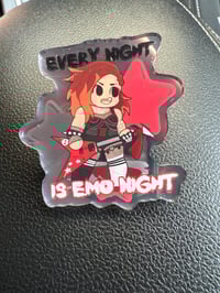 Image 1 of every night is emo night pin