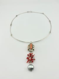 Image 1 of cameo and coral necklace 