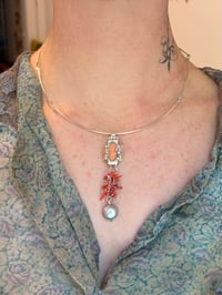 Image 3 of cameo and coral necklace 
