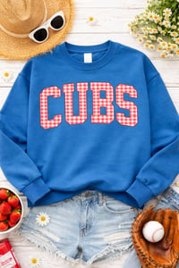 Cubs Gingham Crew 