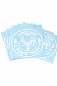 Cook’s Camo Logo Car Decal (8”)