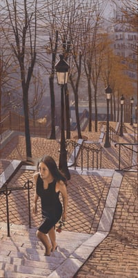 Ascent to Montmarte by Garth Everett